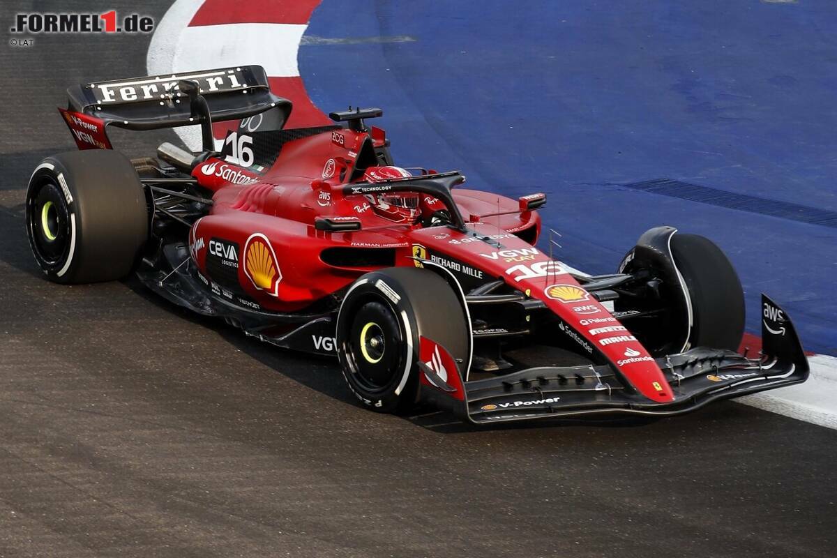 Leclerc vor Sainz Ferrari im ersten Singapur-Training überraschend voran