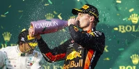 Foto zur News: Schneller als Ferrari: Red Bull jubelt über Verstappen-Podium