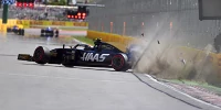Foto zur News: Haas doppelt gestraft: Magnussen nach Crash mit Boxengassen-Start