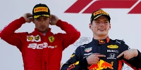 Foto zur News: Verstappen vs. Leclerc: Starker Fight um den Sieg - mit einem Schönheitsfehler