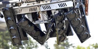 Foto zur News: Peinliche Panne: Bus beschädigt Formel-1-Startampel in Hockenheim!