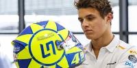 Foto zur News: Helmdesign: Norris fährt in Italien mit Hommage an Valentino Rossi