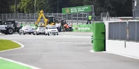 Foto zur News: Brennpunkt Parabolica: Randstein nach F3-Crash entfernt, Fahrer vorgewarnt