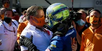 Foto zur News: Mit schnellster Runde zum Podium: Norris &quot;ein bisschen außer Atem&quot;