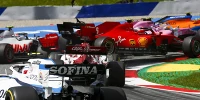 Foto zur News: Leclerc nimmt Schuld für Ferrari-Crash auf sich: "War ein Arschloch!"