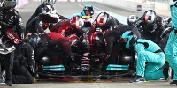 Foto zur News: Mercedes: Eigentümliche Randsteine in Katar führten zu Reifenschäden