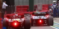 Foto zur News: Druckluftschlauch im Weg: Ocon erklärt Zwischenfall mit Hamilton an der Box