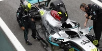 Foto zur News: Mercedes: Schaden an Hamiltons Auto in Brasilien war nicht groß
