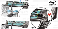 Foto zur News: Formel-1-Technik: Set-up-Unterschiede bei Russell und Hamilton in Brasilien