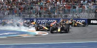 Foto zur News: "Kratzer im Diffusor": So viel Glück hatte Max Verstappen am Start mit Perez