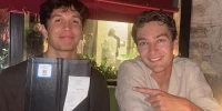 Foto zur News: Rache für die Bummelei: Russell bestellt Hummerpasta auf Albons Rechnung