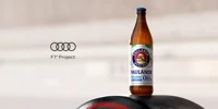 Foto zur News: Bierdusche statt Champagner: Audi holt deutsche Kult-Brauerei in die Formel 1