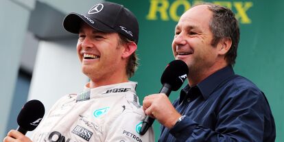 Foto zur News: Nico Rosberg, Gerhard Berger