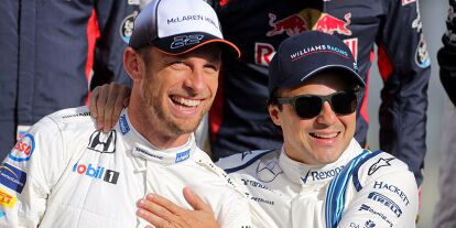 Foto zur News: Jenson Button, Felipe Massa