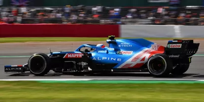 Foto zur News: Esteban Ocon (Alpine) beim Großen preis von Großbritannien der Formel 1 in Silverstone