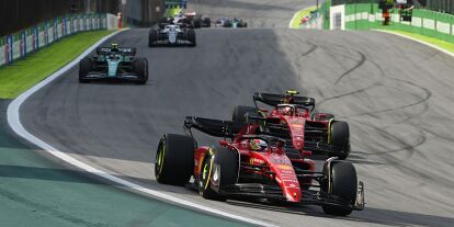 Foto zur News: Charles Leclerc, Carlos Sainz, Sebastian Vettel