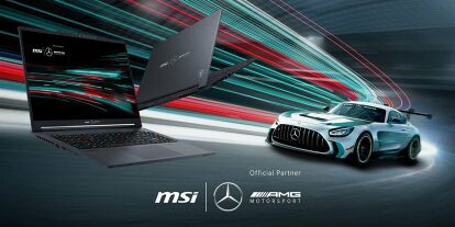 Foto zur News: Gaming trifft auf Rennsport: MSI Gaming und Mercedes-AMG Motorsport präsentieren den ultimativen Gaming-Laptop