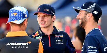 Foto zur News: Max Verstappen, Lando Norris, Daniel Ricciardo