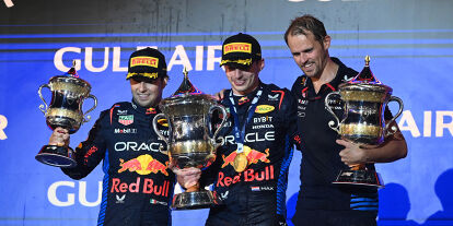 Foto zur News: Sergio Perez, Max Verstappen