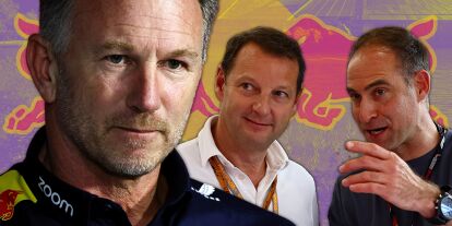 Foto zur News: Christian Horner, Teamchef von Red Bull Racing, mit Franz Watzlawick und Oliver Mintzlaff, CEOs der Red Bull GmbH