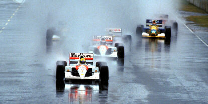 Foto zur News: Ayrton Senna führt in Adelaide 1991