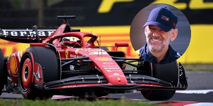 Foto zur News: Charles Leclerc im Ferrari SF-24, Formel-1-Designer Adrian Newey