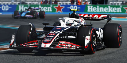 Foto zur News: Nico Hülkenberg (Haas VF-24) beim Formel-1-Rennen in Miami 2024