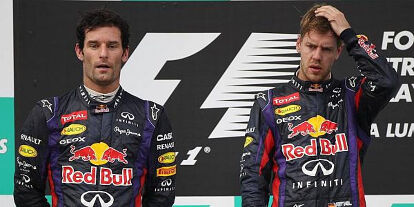 Foto zur News: Mark Webber, Sebastian Vettel