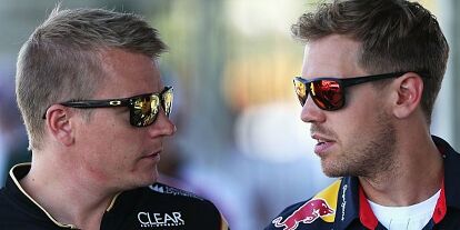 Foto zur News: Kimi Räikkönen, Sebastian Vettel