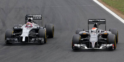 Foto zur News: Jenson Button, Adrian Sutil