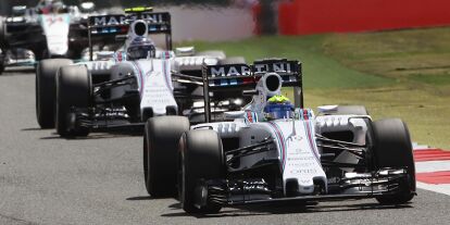 Foto zur News: Felipe Massa, Valtteri Bottas, Lewis Hamilton