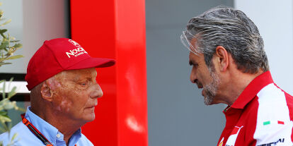 Foto zur News: Niki Lauda, Maurizio Arrivabene