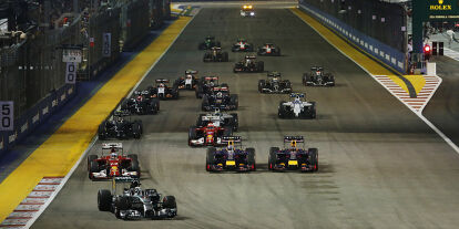 Foto zur News: Lewis Hamilton, Sebastian Vettel, Fernando Alonso, Daniel Ricciardo