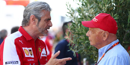 Foto zur News: Maurizio Arrivabene, Niki Lauda