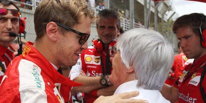 Foto zur News: Sebastian Vettel, Bernie Ecclestone