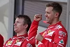 Foto zur News: Sebastian Vettel: Kann verstehen, dass Kimi sauer ist