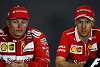 Foto zur News: Nur noch Formsache: Ferrari macht mit Vettel/Räikkönen