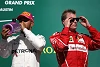 Foto zur News: Verkehrte Welt: Hamilton und Räikkönen tauschen Rollen