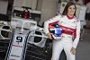 Foto zur News: Tatiana Calderon absolviert 23 Runden im Sauber: &quot;Ein Traum