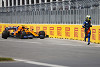 Foto zur News: Brennender McLaren: Norris fordert rasche Aufklärung des