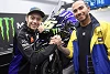 Foto zur News: Im Tausch mit Valentino Rossi: Lewis Hamilton erstmals auf