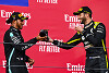 Foto zur News: Hamilton #AND# Ricciardo: War dieser &quot;Shoey&quot; eigentlich