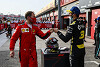Foto zur News: Ricciardo im Helmtausch-Fieber: Vettel ganz oben auf der