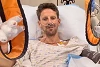 Foto zur News: Diagnose bei Grosjean: Keine Brüche, eine Nacht im