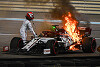 Foto zur News: Alfa Romeo in Flammen: Darum kam Räikkönen so langsam aus
