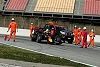 Foto zur News: F1-Test Barcelona 2022: Red Bull löst erste rote Flagge des