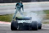 Foto zur News: Sebastian Vettel: Feuer beendet Aston Martins Barcelona-Test