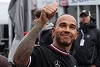 Foto zur News: Lewis Hamilton jubelt über Platz vier: So geil wie beim