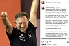 Foto zur News: Instagram: Erstes offizielles Statement von Horner nach dem