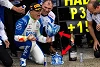 Foto zur News: Hadjar: Erst Podium, dann Pokalbruch - die irre Szene in